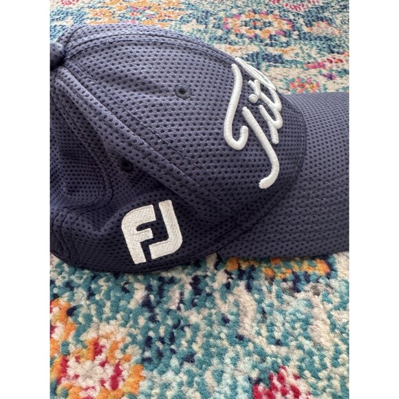 TITLEIST Footjoy Pro-V1 Blue Fitted Golf Hat Size M/L‎ - Picture 3 of 5